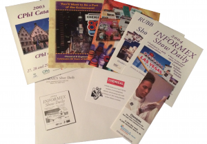brochure collage white background